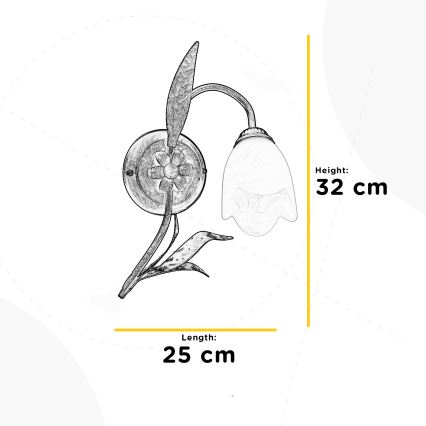 ONLI - Zidno svetilo SONIA 1xE14/6W/230V
