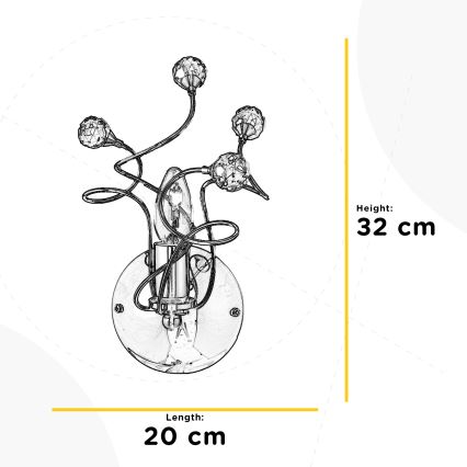 ONLI - Zidno svetilo TRILLY 1xE14/6W/230V