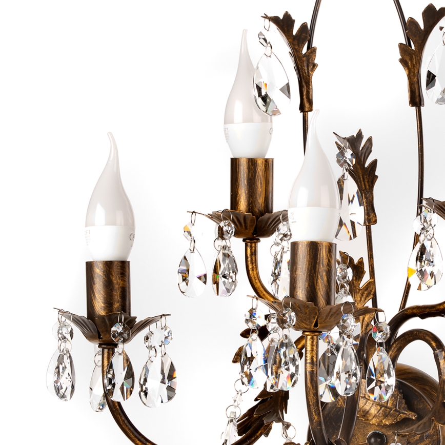 ONLI - Zidno svetlo TERESA 5xE14/6W/230V bronza