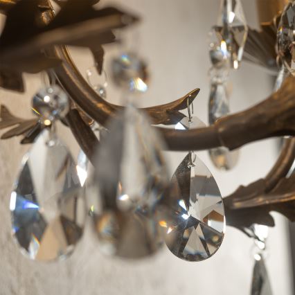 ONLI - Zidno svetlo TERESA 5xE14/6W/230V bronza