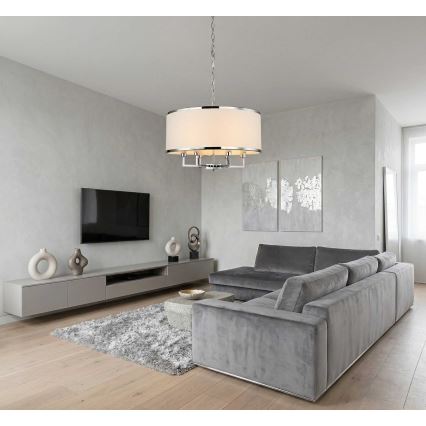 Open Design OR80209 - Luster na lancu CASA 3xE14/12W/230V krem/sjajni hrom