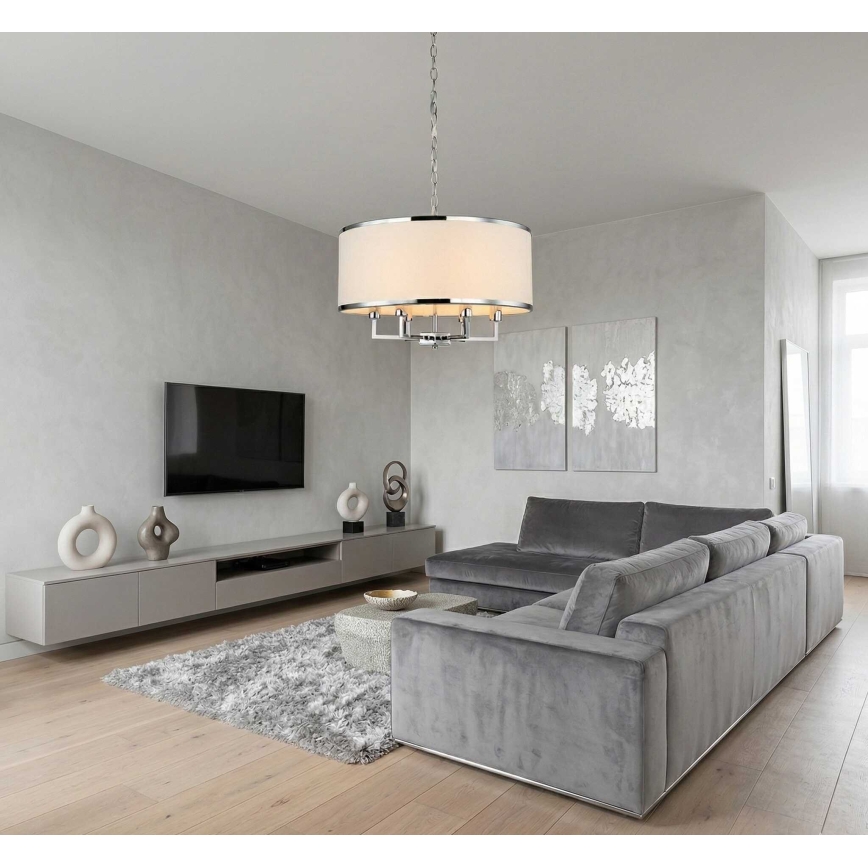Open Design OR80209 - Luster na lancu CASA 3xE14/12W/230V krem/sjajni hrom