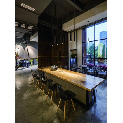 Open Design OR80803 - Luster na sajli SLIMI 1xG9/3,5W/230V crna