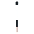 Open Design OR80827 - Luster na sajli SLIMI 1xG9/3,5W/230V crna/roze zlato