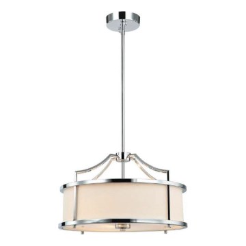 Open Design OR80865 - Luster na stalku STANZA 3xE27/15W/230V Ø 42 cm sjajni hrom/bela