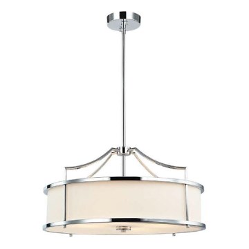 Open Design OR80872 - Luster na štangu STANZA 4xE27/15W/230V prečnik 55 cm sjajni hrom/bela