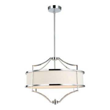 Open Design OR80919 - Luster na stalku STESSO 4xE27/15W/230V Ø 55 cm sjajni hrom/bela