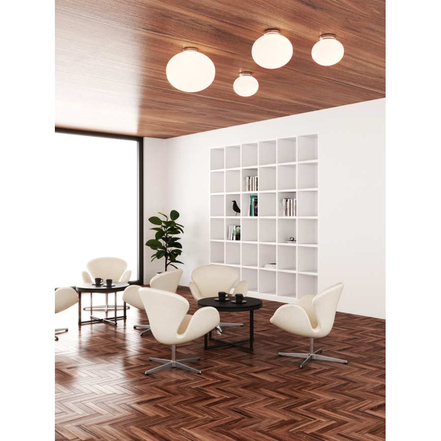 Open Design OR81152 - Stropno svetlo PALLA 1xE27/12W/230V, prečnika 30 cm, sjajni hrom