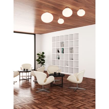 Open Design OR81169 - Stropna svetiljka PALLA 1xE27/12W/230V prečnik 40 cm sjajni hrom