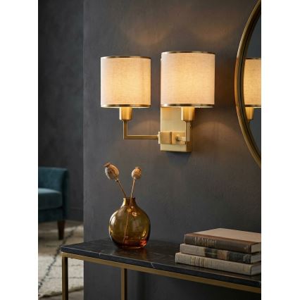 Open Design OR81503 - Zidna lampa CASA 2xE14/12W/230V mesing/krem
