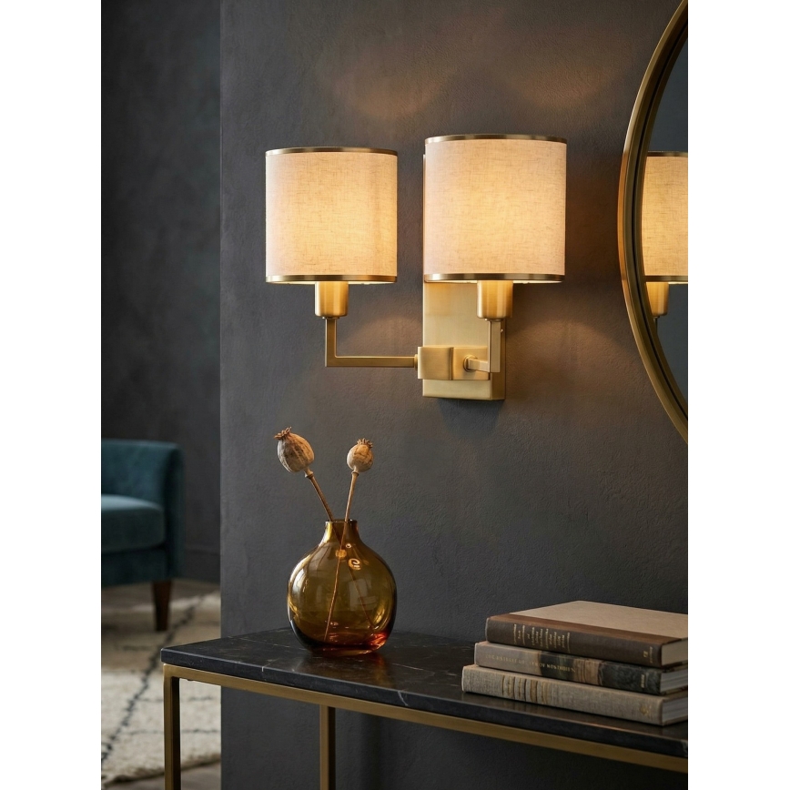 Open Design OR81503 - Zidna lampa CASA 2xE14/12W/230V mesing/krem