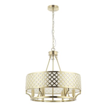 Open Design OR84382 - Luster na lancu VERNO 6xE14/12W/230V prečnik 55 cm mesing