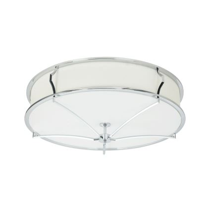 Open Design OR84412 - Plafonsko svetlo STESSO 4xE27/12W/230V prečnik 65 cm sjajni hrom/bela