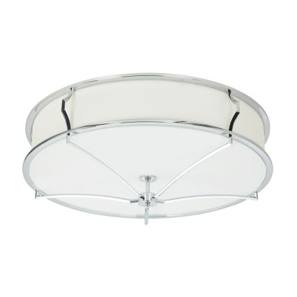 Open Design OR84429 - Plafonsko svetlo STESSO 6xE27/12W/230V prečnik 85 cm sjajni hrom/bela