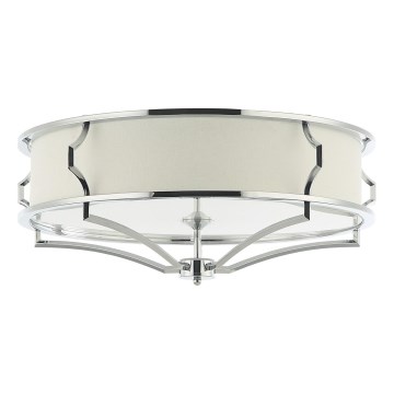 Open Design OR84429 - Plafonsko svetlo STESSO 6xE27/12W/230V prečnik 85 cm sjajni hrom/bela