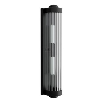 Open Design OR84498 - Kupatilska zidna lampa FUMI 2xG9/8W/230V IP44 crna