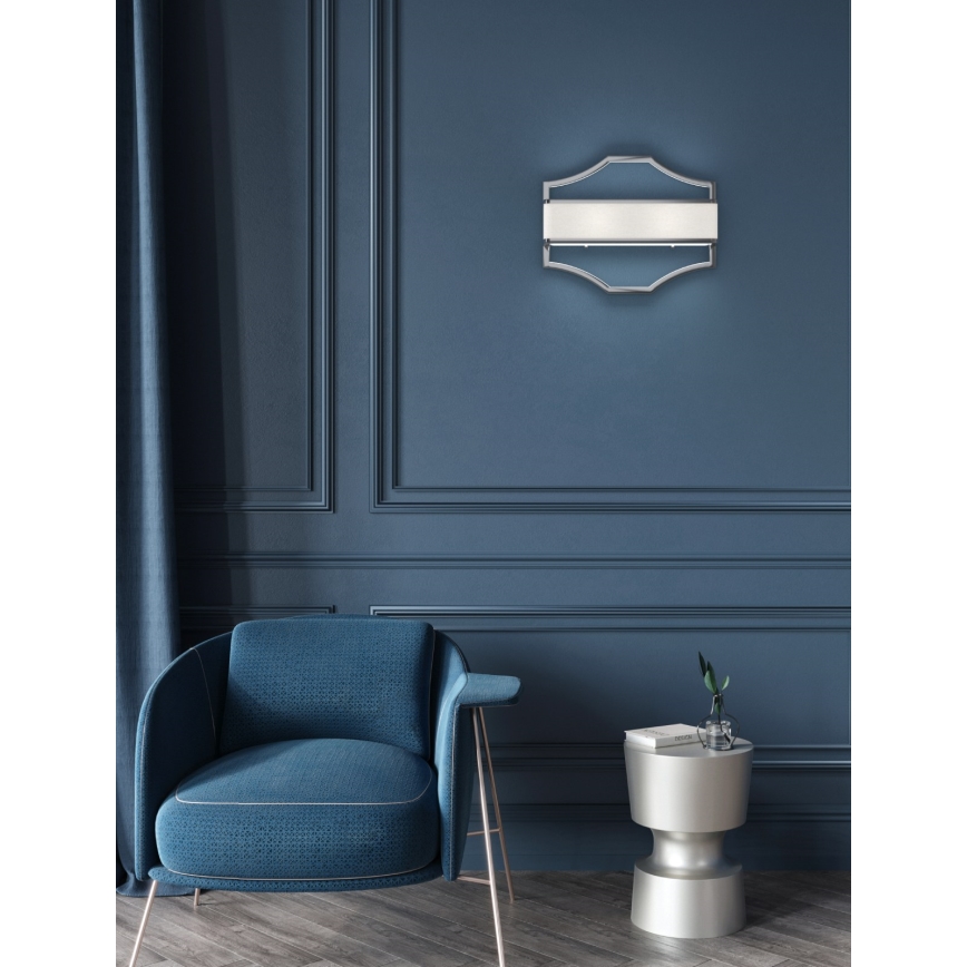 Open Design OR84504 - Zidna svetiljka GERDO 2xE14/12W/230V sjajni hrom/bela