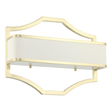 Open Design OR84511 - Zidna svetiljka GERDO 2xE14/12W/230V mesing/bela