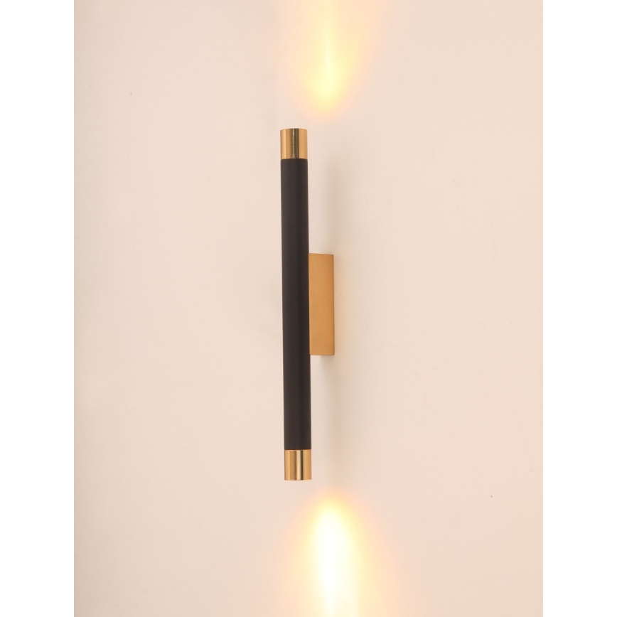 Open Design OR84573 - Zidno svetlo Q 2xG9/3,5W/230V crno/zlatno