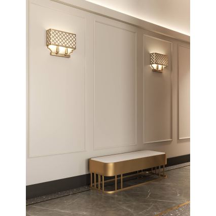 Open Design OR84603 - Zidno svetlo VERNO 2xE14/12W/230V mesing