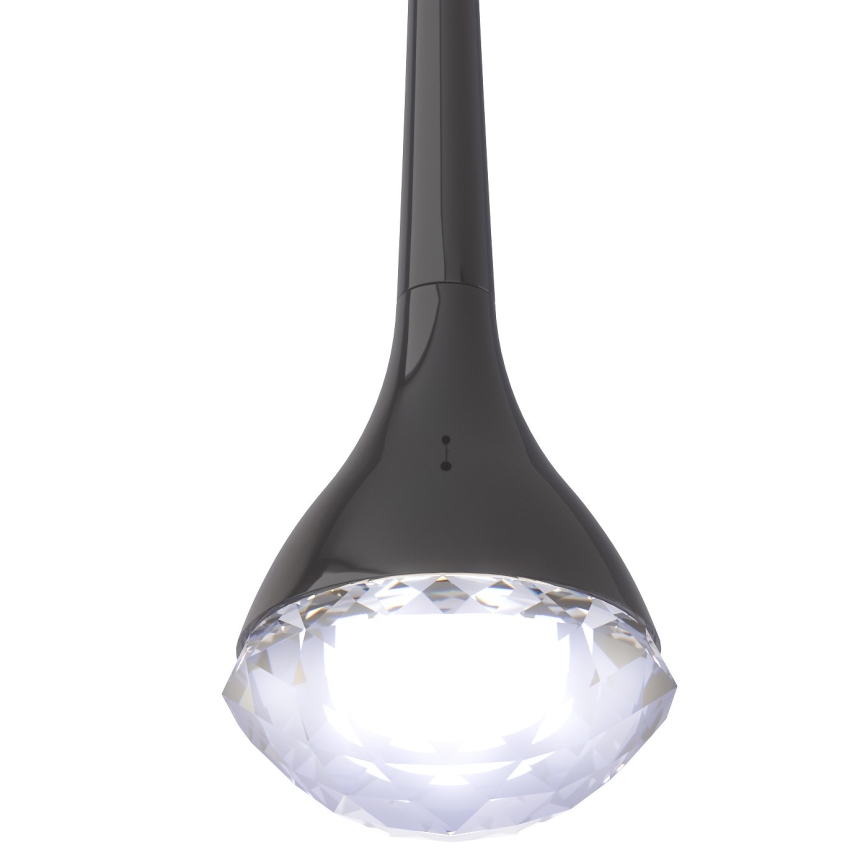 Open Design OR84795 - LED luster na sajli CRIMA LED/7W/230V crna