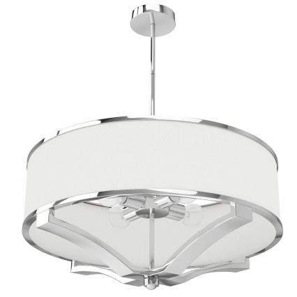 Open Design OR84801 - Luster na štapu GERDO 4xE27/12W/230V sjajni hrom/bela