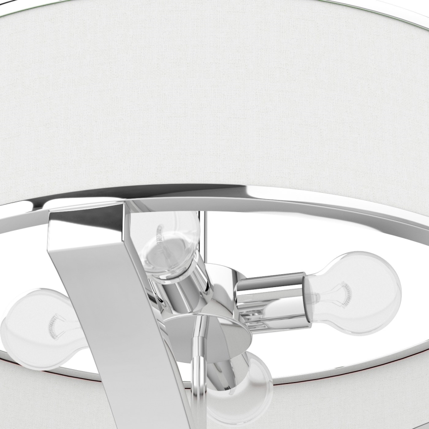 Open Design OR84801 - Luster na štapu GERDO 4xE27/12W/230V sjajni hrom/bela