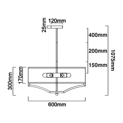 Open Design OR84818 - Luster na stalku GERDO 4xE27/12W/230V mesing/bela