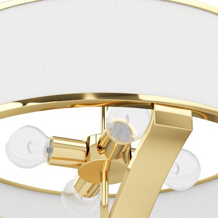 Open Design OR84825 - Luster na šipci GERDO 4xE27/12W/230V zlatna/bela