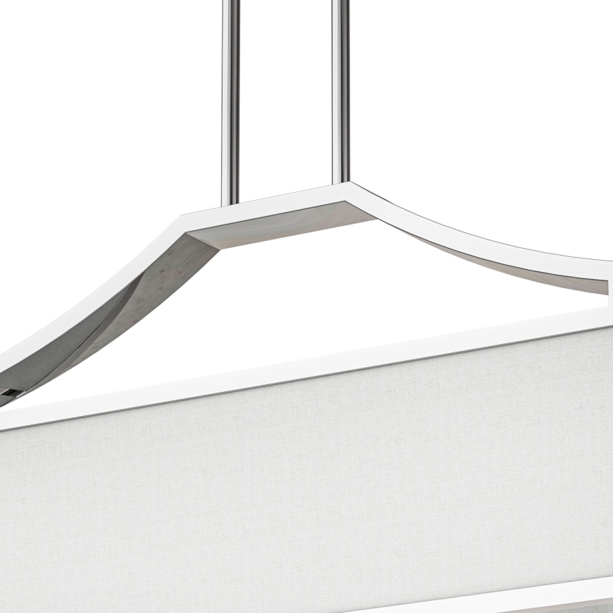 Open Design OR84849 - Luster na šipci GERDO OVALE 6xE14/12W/230V sjajni hrom/bela