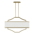 Open Design OR84856 - Luster na šipci GERDO OVALE 6xE14/12W/230V mesing/bela