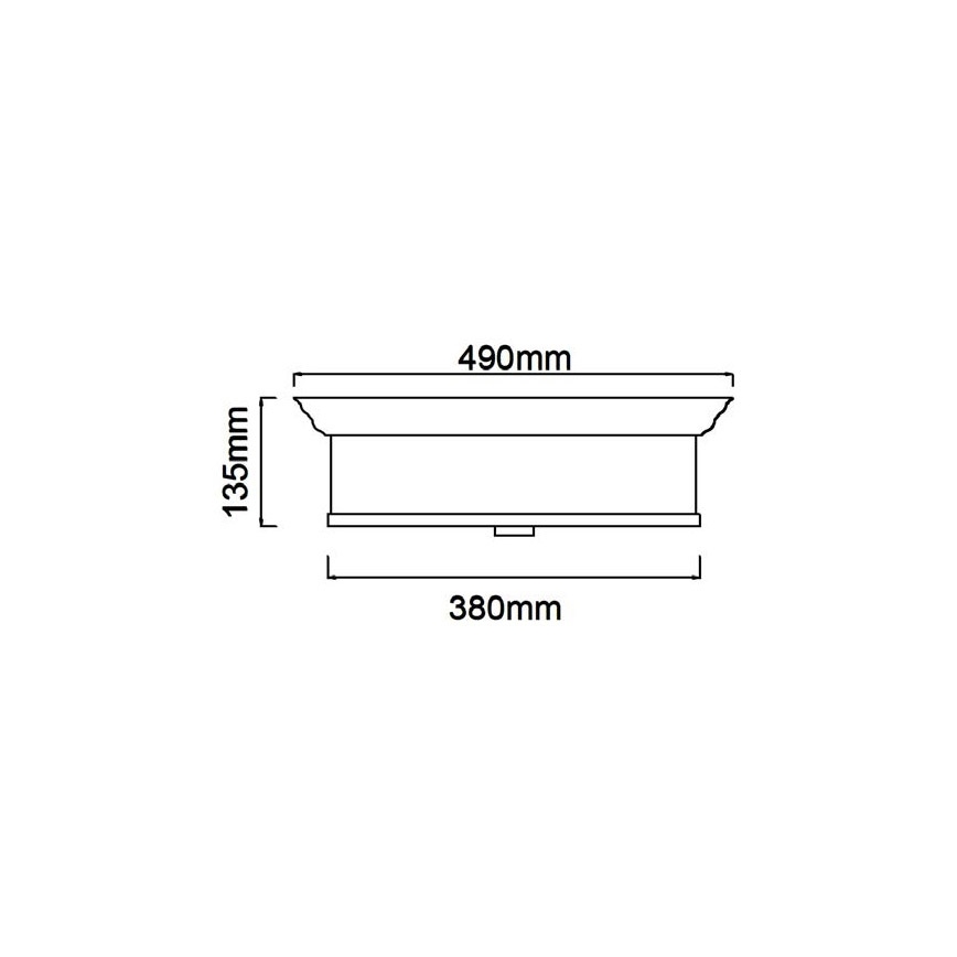 Open Design OR84917 - Plafonsko svetlo FAMBURO 4xE14/12W/230V, prečnik 38 cm, mesing