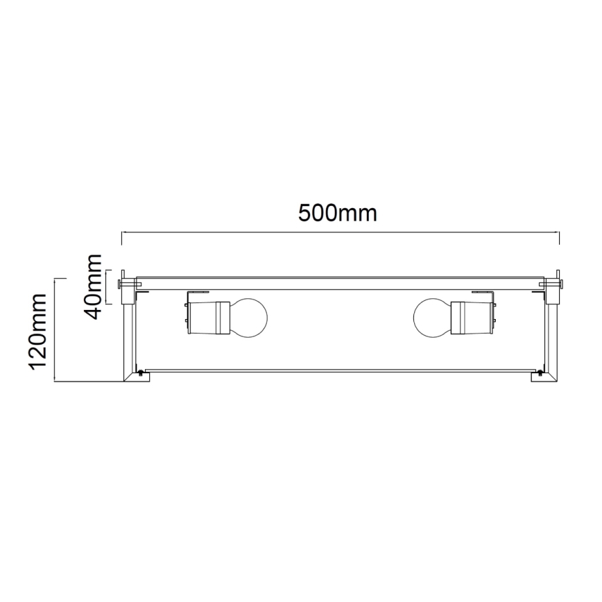 Open Design OR84924 - Plafonsko svetlo ROMI 4xE14/12W/230V, prečnik 50 cm, sjajni hrom