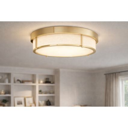 Open Design OR84931 - ROMI plafonska svetiljka 4xE14/12W/230V, prečnik 50 cm, mesing