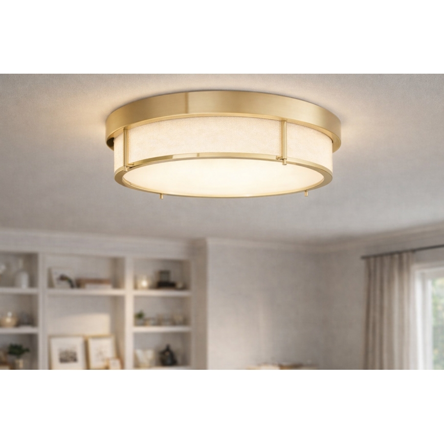 Open Design OR84955 - Plafonsko svetlo ROMI 3xE14/12W/230V, prečnik 40 cm, mesing