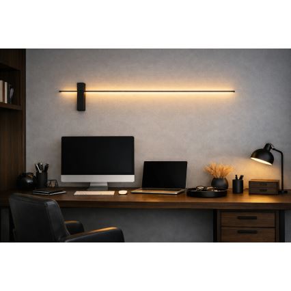Open Design OR85051 - LED zidno svetlo BENE LED/10,5W/230V 100 cm crna