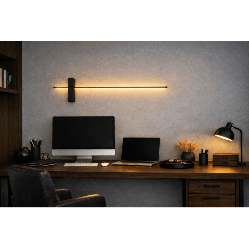 Open Design OR85068 - LED zidno svetlo BENE LED/7W/230V 62 cm, crno