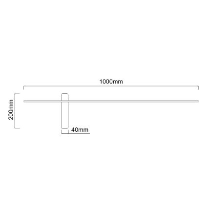Open Design OR85075 - LED zidno svetlo BENE LED/10,5W/230V 100 cm zlatna