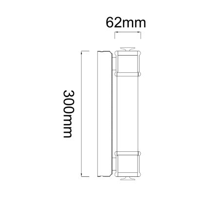 Open Design OR85242 - LED osvetljenje za kupatilsko ogledalo OMI LED/7W/230V 30 cm IP44 sjajni hrom