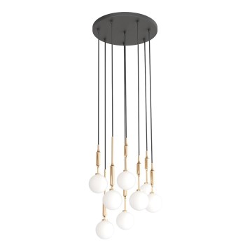 Open Design OR85334 - Luster na sajli ERO 8xG9/8W/230V zlatan