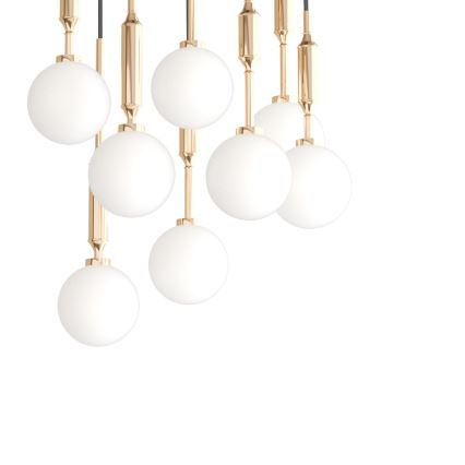 Open Design OR85334 - Luster na sajli ERO 8xG9/8W/230V zlatan