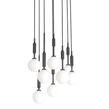 Open Design OR85341 - Luster na sajli ERO 8xG9/8W/230V crna