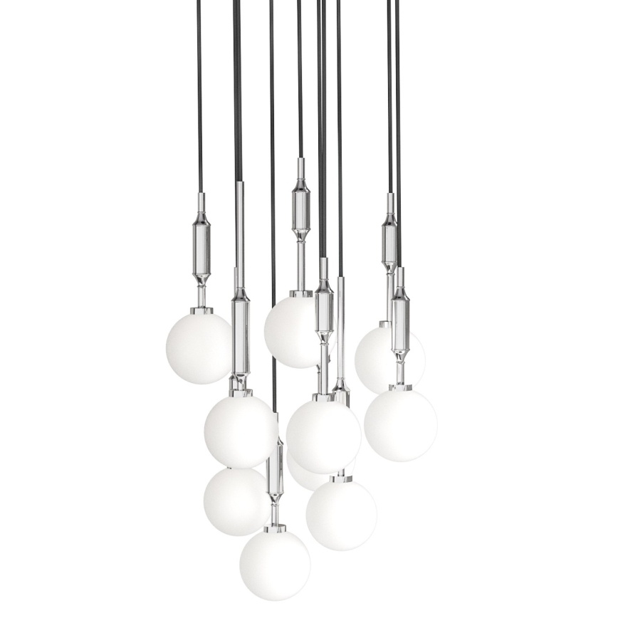 Open Design OR85358 - Luster na sajli ERO 10xG9/8W/230V sjajni hrom