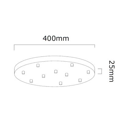Open Design OR85358 - Luster na sajli ERO 10xG9/8W/230V sjajni hrom