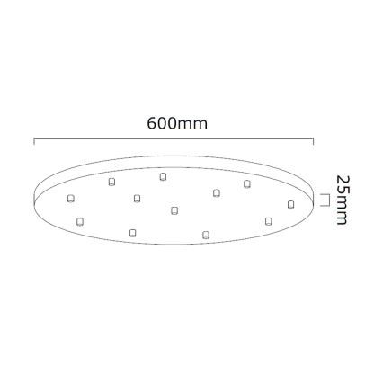 Open Design OR85396 - Luster na sajli ERO 12xG9/8W/230V zlatna