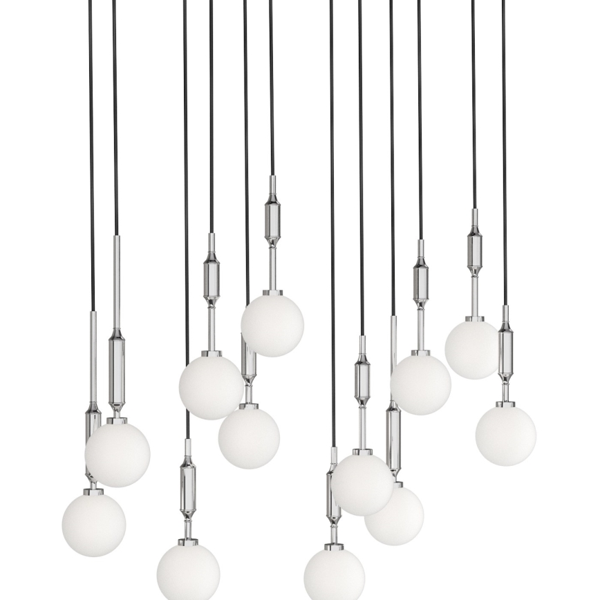 Open Design OR85440 - Luster na sajli ERO 12xG9/8W/230V sjajni hrom