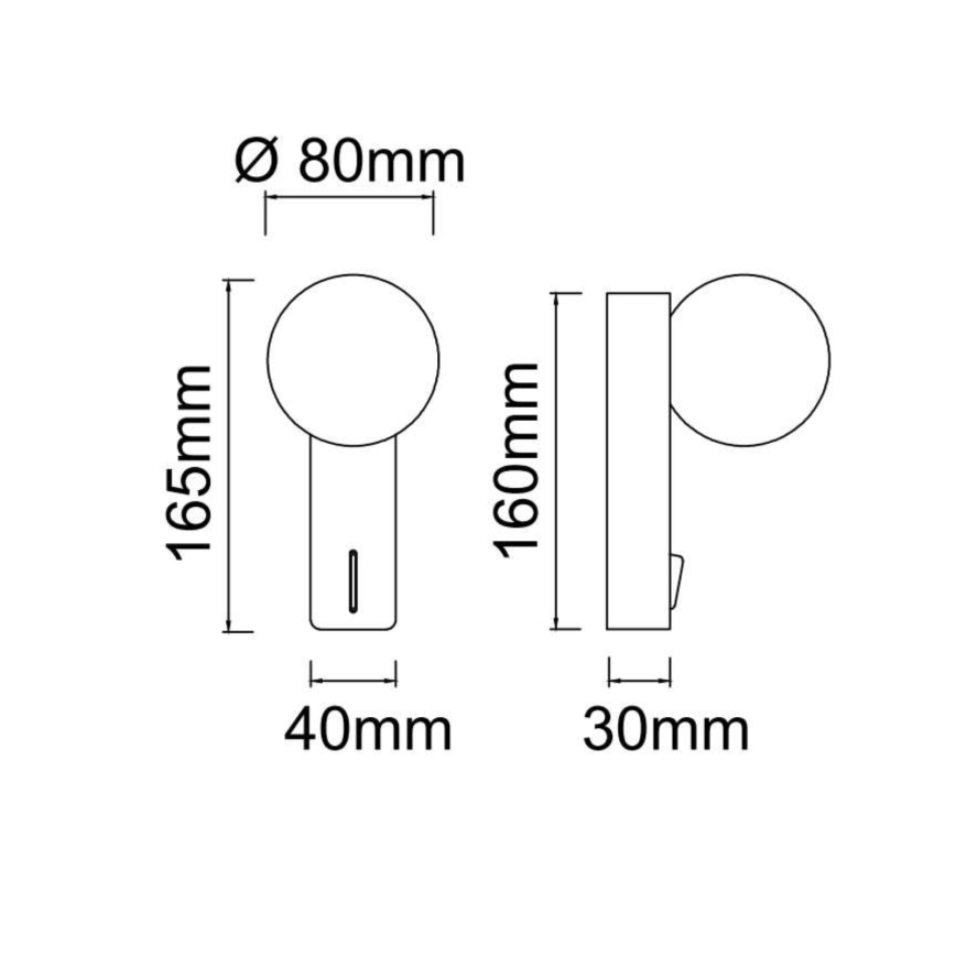 Open Design OR85525 - Zidno svetlo za kupatilo BOLETTA 1xG9/8W/230V IP44 sjajni hrom