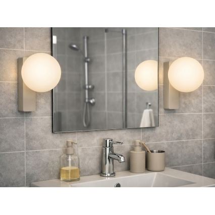 Open Design OR85549 - Zidna kupatilska svetiljka BOLETTA 1xG9/8W/230V IP44 bež