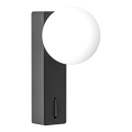 Open Design OR85570 - Zidno svetlo BOLETTA 1xG9/8W/230V crna