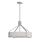 Open Design OR85624 - Luster na šipci DORETTO 4xE27/15W/230V prečnik 50 cm mat hrom/bela